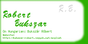 robert bukszar business card